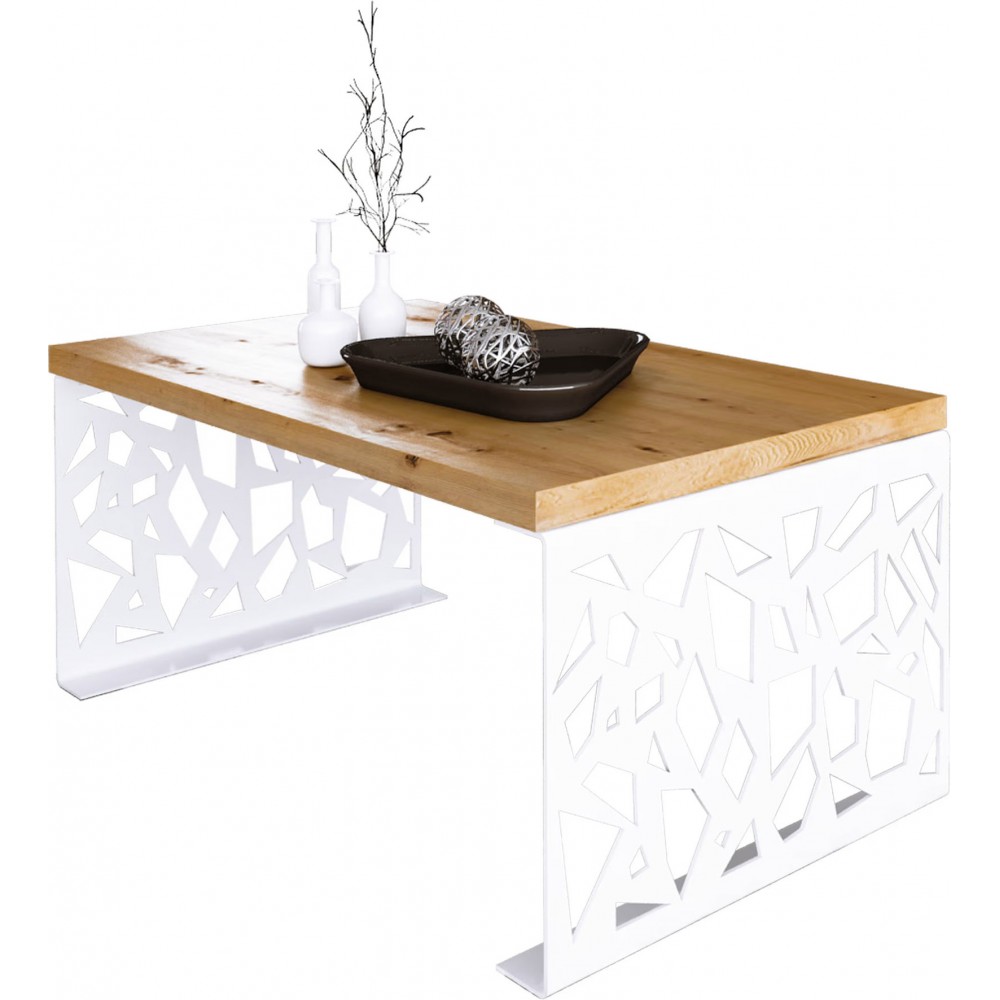 Τραπεζάκι σαλονιού Samara - Leuko Fusiko 100x60x45
