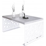 Τραπεζάκι σαλονιού Reyna - Leuko-Gkri 100x60x45