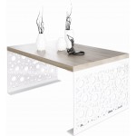 Τραπεζάκι σαλονιού Reyna - Leuko - Sonoma 100x60x45