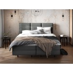 Επενδυμένο κρεβάτι Symphony-Anthraki-140 x 200