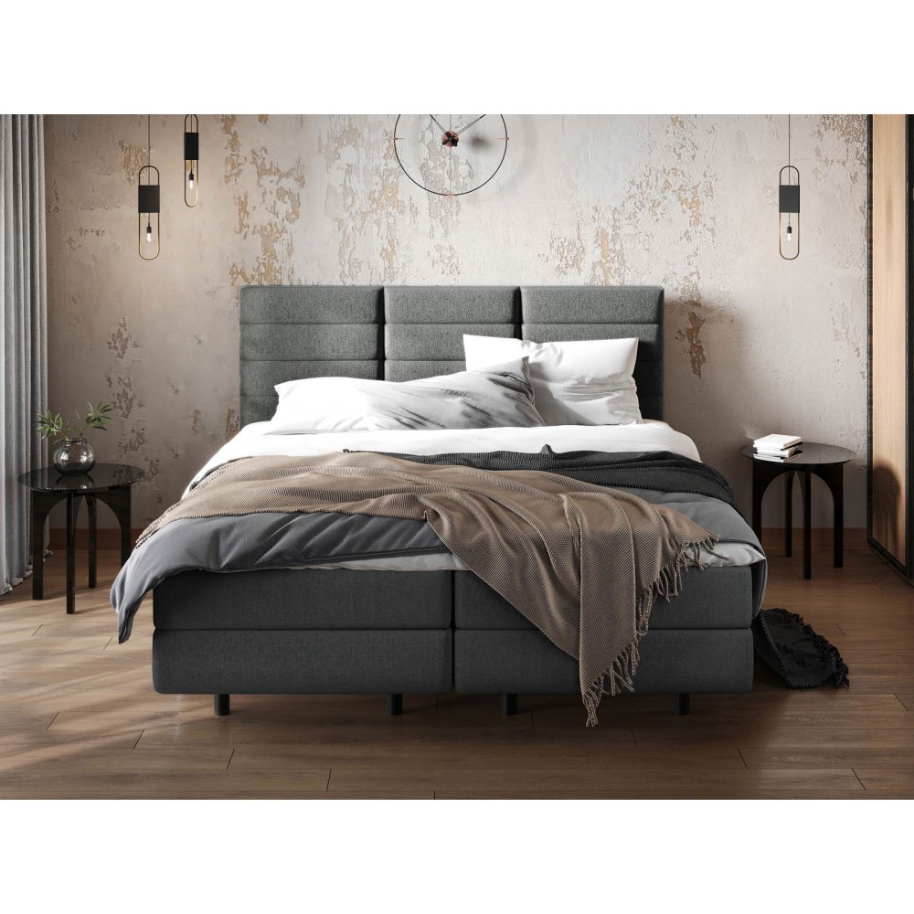 Επενδυμένο κρεβάτι Symphony-Anthraki-160 x 200