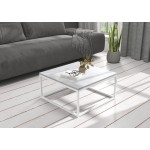 Τραπεζάκι σαλονιού Faye-Gkri-Leuko 65x65x33