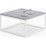 Τραπεζάκι σαλονιού Faye-Gkri-Leuko 65x65x33