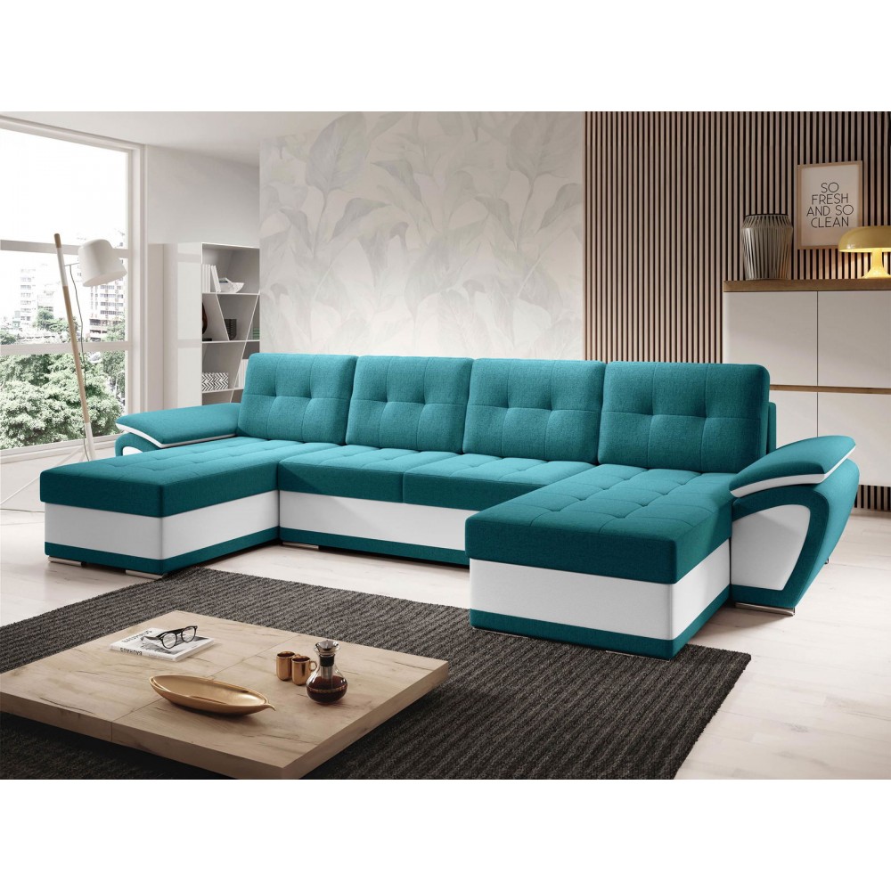 Γωνιακός καναπές Enzo U-Petrol