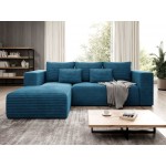 Γωνιακός καναπές Stripes-Αριστερή-Mple Skouro