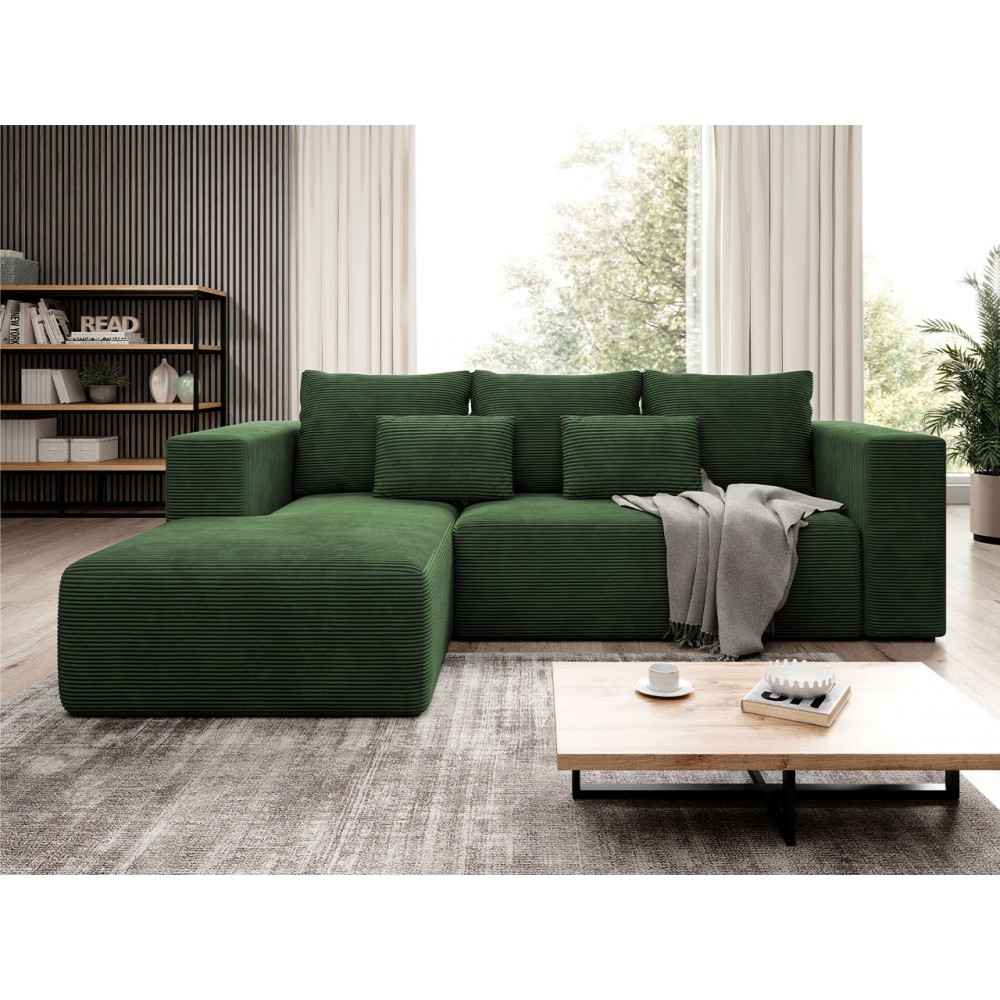 Γωνιακός καναπές Stripes-Αριστερή-Prasino