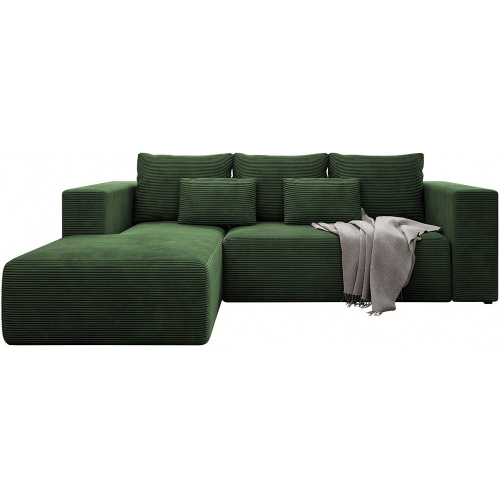Γωνιακός καναπές Stripes-Αριστερή-Prasino