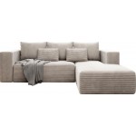 Γωνιακός καναπές Stripes-Δεξιά-Ekrou