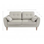 Καναπές Candela διθέσιος-Zaxari 184x94x74