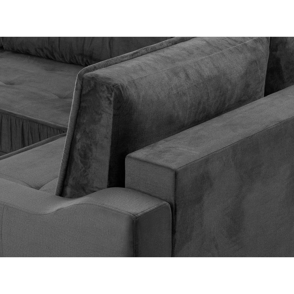 Γωνιακός καναπές Akita L-Αριστερή-Gkri Skouro