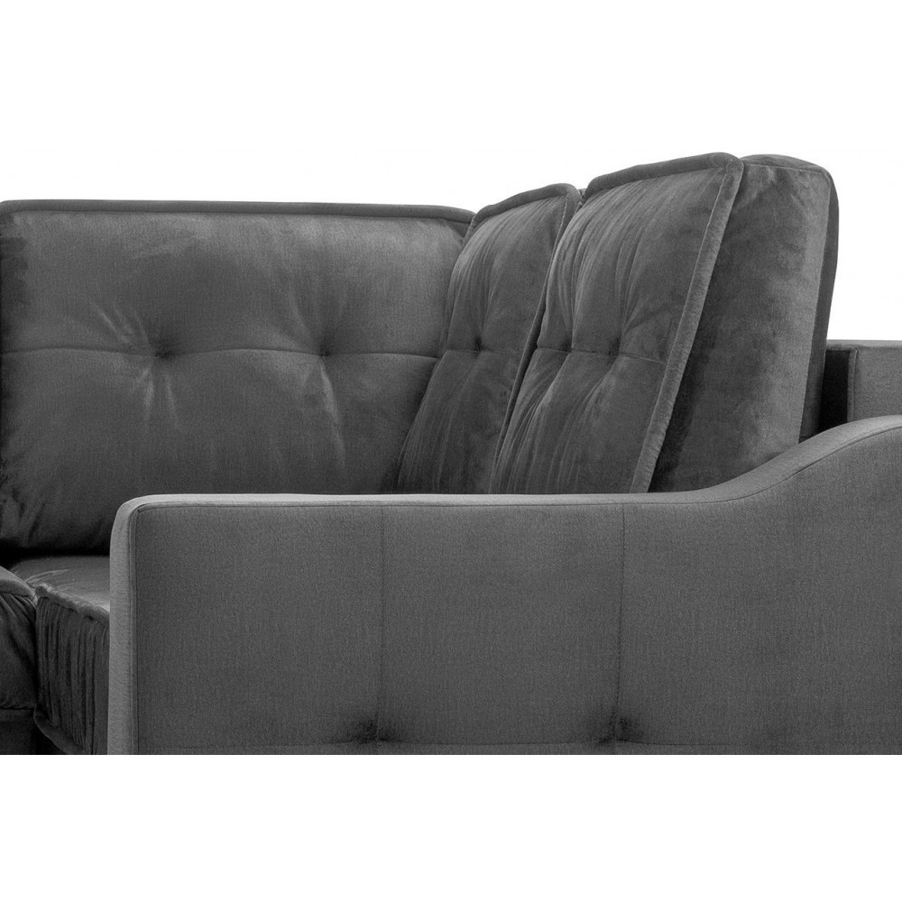 Γωνιακός καναπές Akita L-Αριστερή-Gkri Skouro