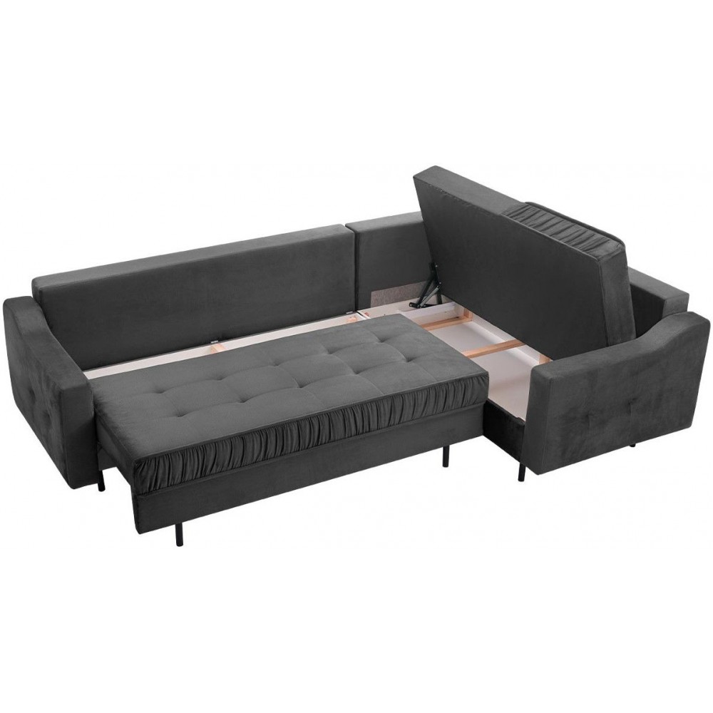 Γωνιακός καναπές Akita L-Δεξιά-Gkri Skouro