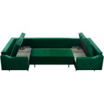 Γωνιακός καναπές Akita U-Prasino