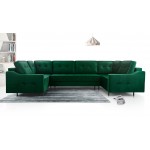 Γωνιακός καναπές Akita U-Prasino