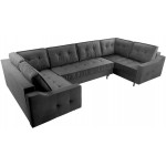 Γωνιακός καναπές Akita U-Gkri Skouro