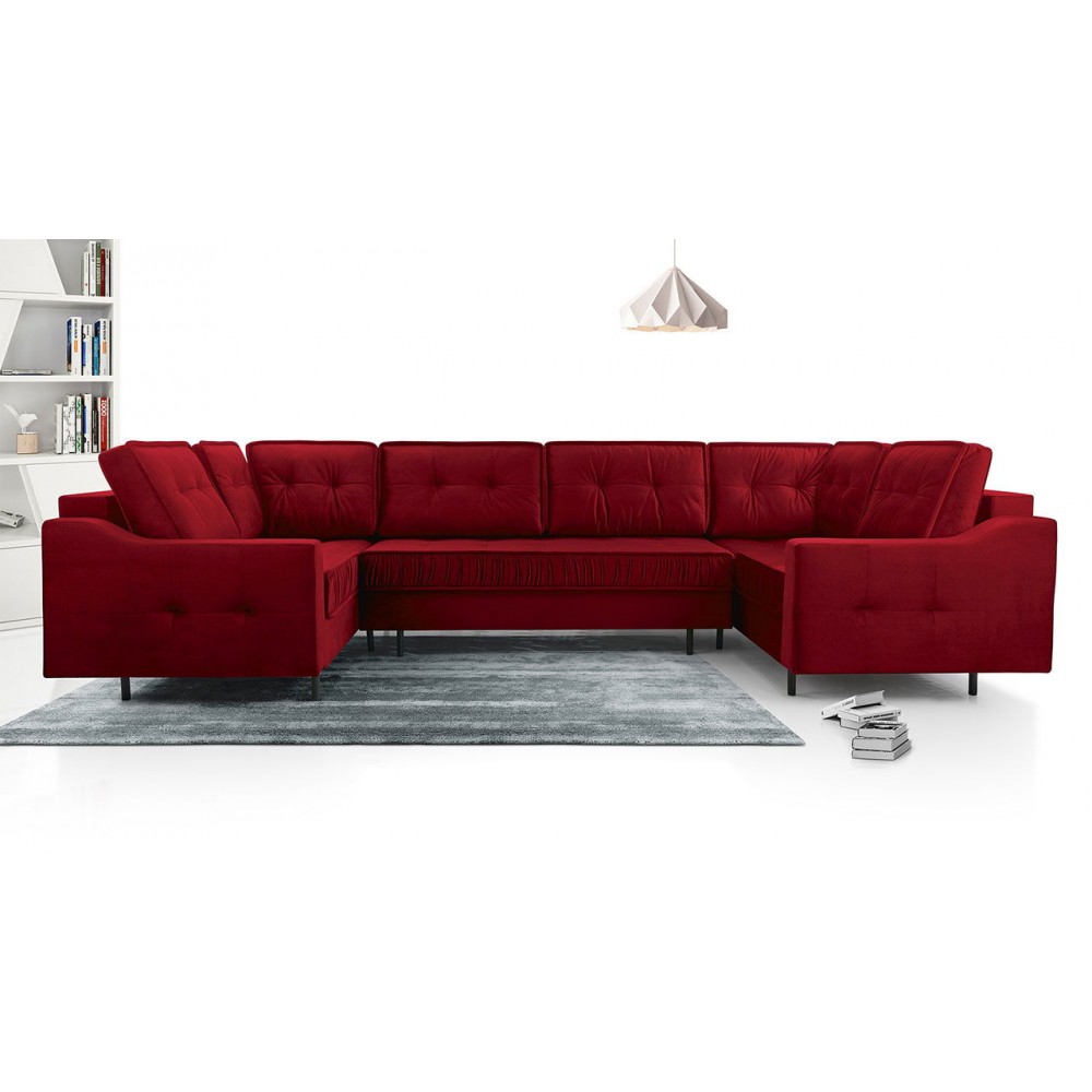 Γωνιακός καναπές Akita U-Mporntw