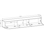 Έπιπλο τηλεόρασης Loro Plus II-Leuko