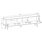 Έπιπλο τηλεόρασης Loro Plus II-Mauro