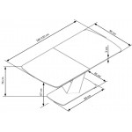 Επεκτεινόμενο τραπέζι Olympia 180x95x76