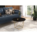 Τραπεζάκι σαλονιού Sofy round-Xruso-Mauro 55x55x37