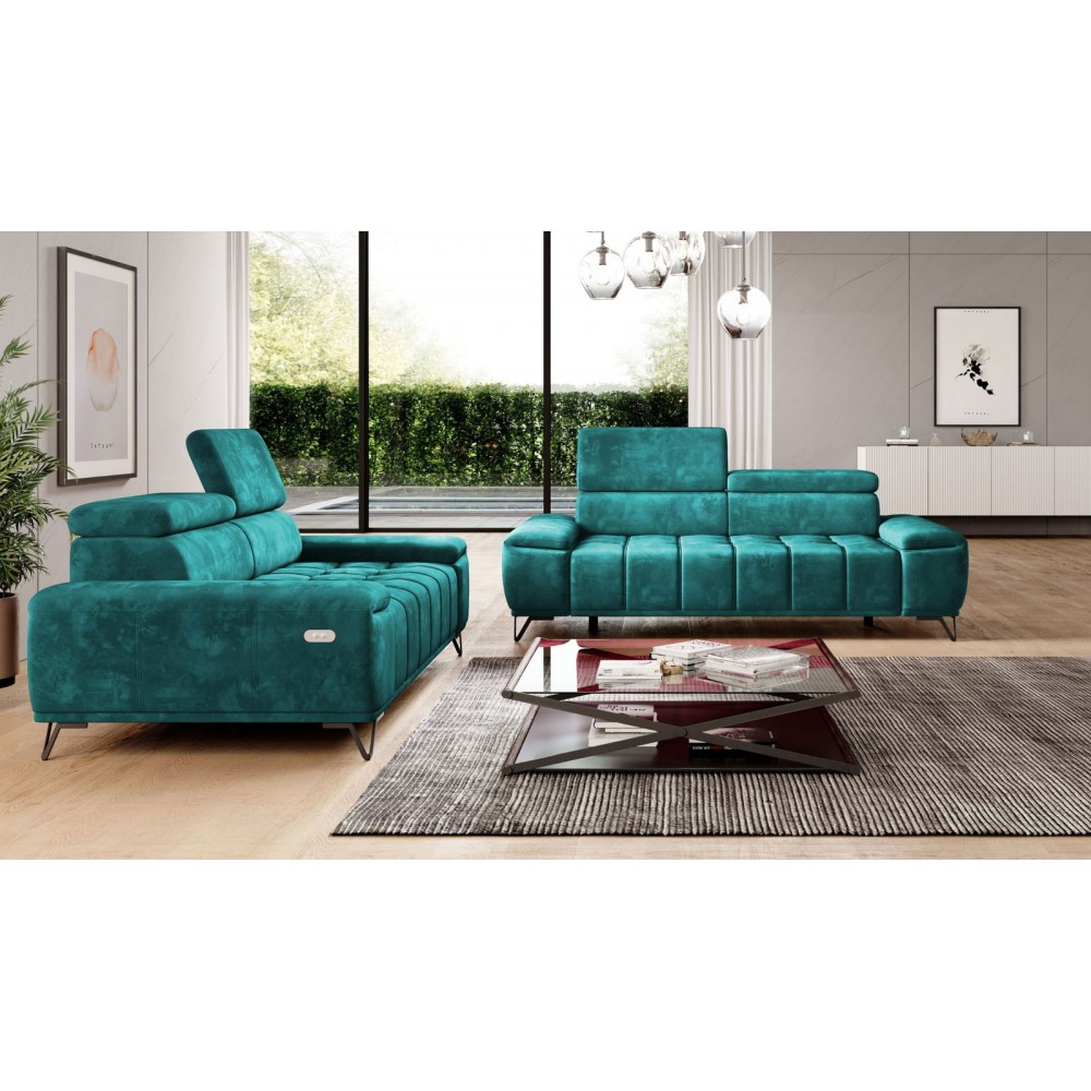 Καναπές Priscilla τριθέσιος-Petrol