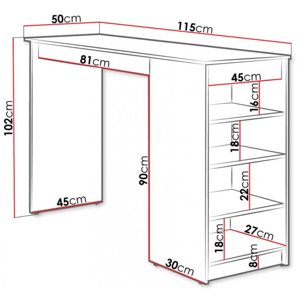Τραπέζι μπαρ Zotino-Mauro
