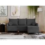 Γωνιακός καναπές Leon L-Gkri Skouro-Δεξιά