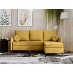 Γωνιακός καναπές Leon L-Kitrino-Δεξιά