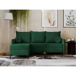 Γωνιακός καναπές Leon L-Prasino-Αριστερή