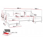 Γωνιακός καναπές Leon U-Mpez