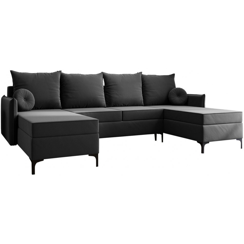 Γωνιακός καναπές Leon U-Gkri Skouro