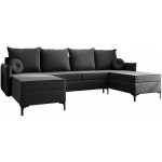 Γωνιακός καναπές Leon U-Gkri Skouro