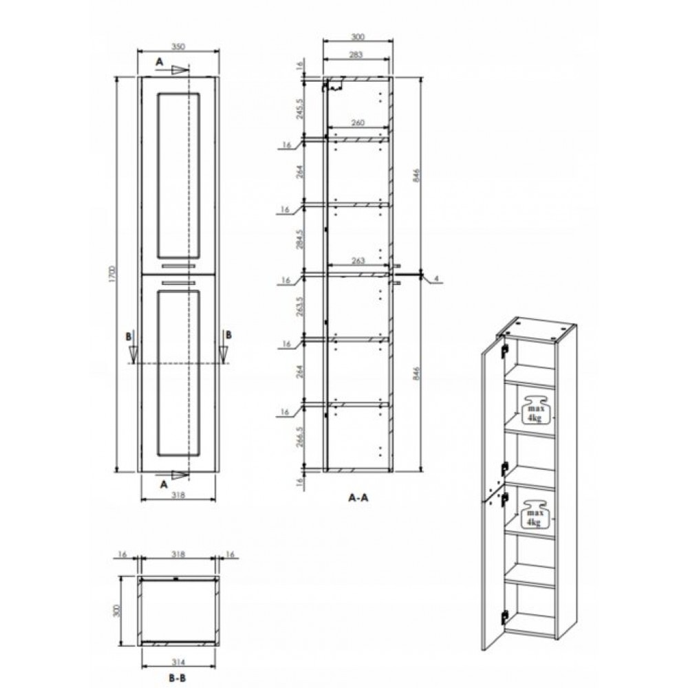 Στήλη μπάνιου Canilla