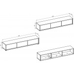 Έπιπλο τηλεόρασης Jennifer 3F-Fusiko