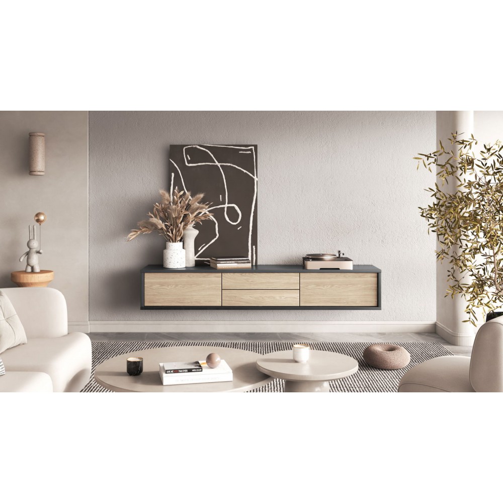 Έπιπλο τηλεόρασης Jennifer 2F2D-Anthraki - Fusiko