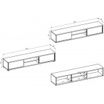 Έπιπλο τηλεόρασης Jennifer 2F-Fusiko - Anthraki