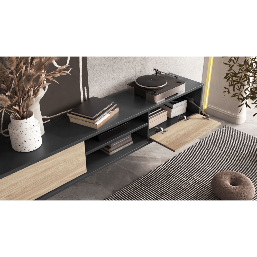 Έπιπλο τηλεόρασης Jennifer 2F-Anthraki - Fusiko