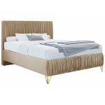 Επενδυμένο κρεβάτι Mars-Portokali-140 x 200