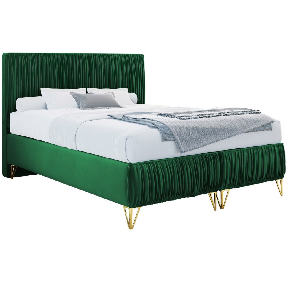 Επενδυμένο κρεβάτι Mars-Prasino-180 x 200