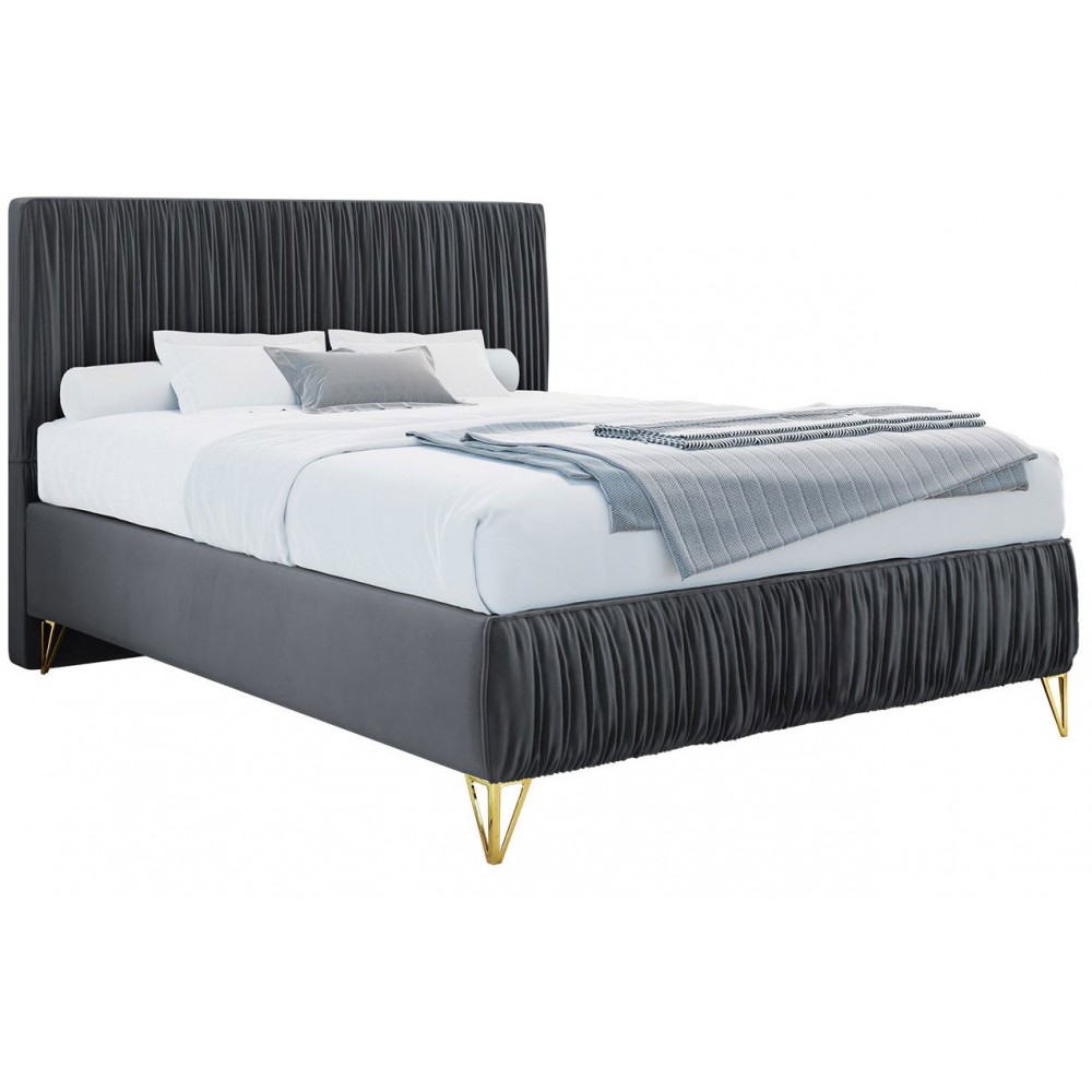 Επενδυμένο κρεβάτι Mars-Gkri Skouro-120 x 200