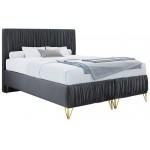 Επενδυμένο κρεβάτι Mars-Gkri Skouro-160 x 200