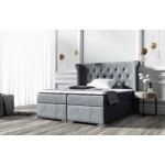 Επενδυμένο κρεβάτι Dutti-Gkri Skouro-120 x 200