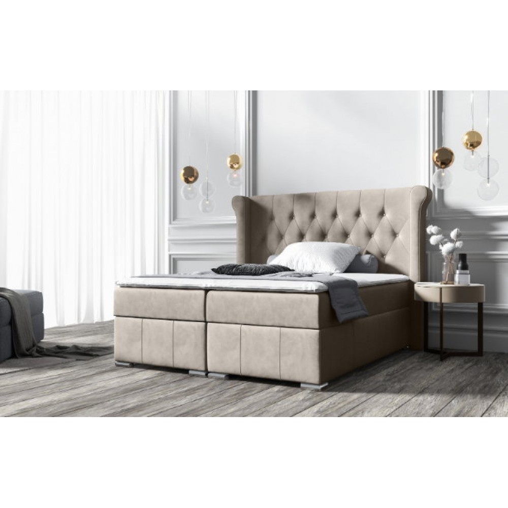 Επενδυμένο κρεβάτι Dutti-Gkri Anoixto-180 x 200