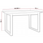 Επεκτεινόμενο τραπέζι Ikonic I 160x92x78