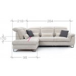 Γωνιακός καναπές Machiavelli M-Αριστερή