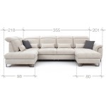 Γωνιακός καναπές Machiavelli L-Αριστερή