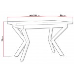 Επεκτεινόμενο τραπέζι Ikonic II-Sonoma - Mauro