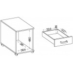 Συρταριέρα τροχηλάτη Warrior-Gkri