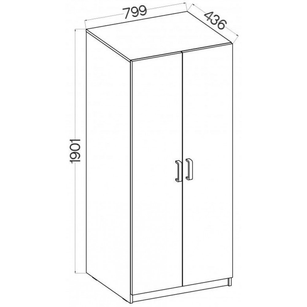 Ντουλάπα γραφείου Warrior III-Gkri-Fusiko