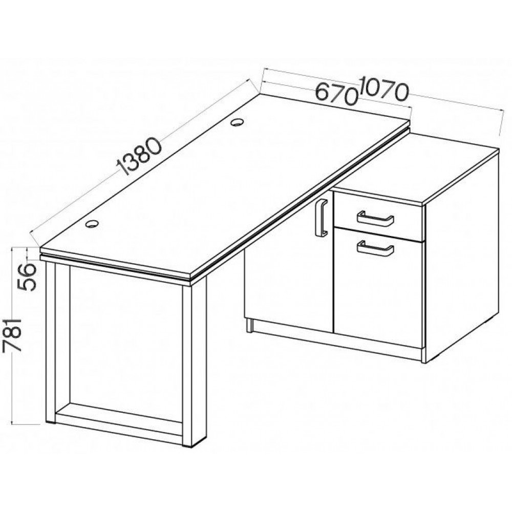 Γραφείο Warrior I-Fusiko